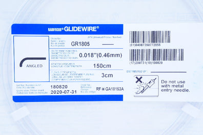 Terumo GA18153A Radifocus Glidewire Angled .018inch x 150cm x 3cm (x)
